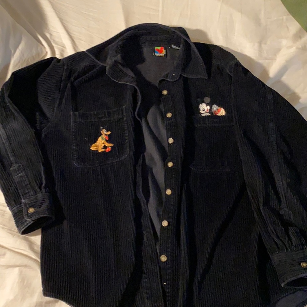 ***SOLD*** Vintage Corduroy Mickey Unlimited Button Up